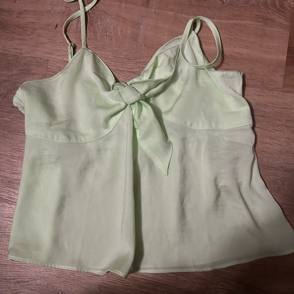 Green babydoll top